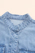 'Sable' Snap Down Denim Jacket - Celes Fashion